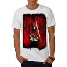 Wellcoda Girl Hunter Wild Mens T-shirt, Scary Graphic Design Printed Tee - £14.74 GBP+