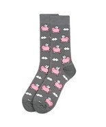 Men&#39;s Hipster Designer Pink Pigs Fly Take To The Sky Crew Dress Socks (G... - $392.44 MXN