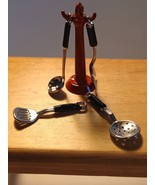 1/12 scale Miniature 5pc Utensil set with stand - $6.50 CAD