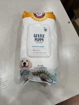 Pets Gentle Puppy Bath Wipes, Coco Water Scented, All Purpose. New Open Box - £11.11 GBP