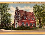 Zwaanendael Museum Lewes Delaware DE UNP Linen Postcard N24 - $2.92
