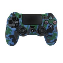 Silicone Grip Blue Camo Case Soft Shell Non Slip For PS4 Controller  - $148.93 MXN