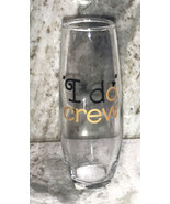“I do crew”Stemless Bridal Champagne Flute Glass 9.6oz Wedding Bridal Sh... - £9.29 GBP