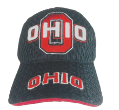 Ohio State Buckeyes Waffle Hat OSU NCAA Baseball Cap Black - £26.66 GBP