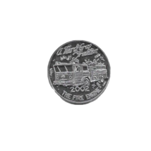 2002 Mardi Gras coin Orange Beach, AL Krewe of Two Fire Engine Doubloon - $3.99