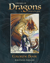 Dreams of Dragons &amp; Dragon Kin Coloring Book - £15.49 GBP