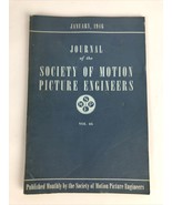 SMPE Journal Of The Society Of Motion Picture Engineers January 1946 VOL... - £10.35 GBP