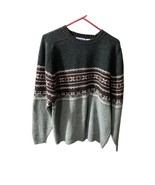 NorthCrest Womens Size XL Vintage Gray Sweater Pullover Vintage Crew Neck - £23.40 GBP