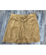 Womens MM My Michelle Skirt Size Medium Brown Suede Mini - $9.47