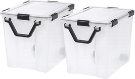 Iris Usa 103 Quart Weatherpro Plastic Storage Box With Durable Lid And, 2 Pack - £87.90 GBP