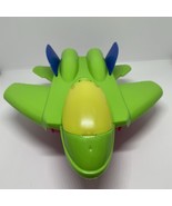 American Plastic Toys Fighter Jet Plane Green Blue Pink Vintage Made In USA - $331.05 MXN
