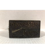 VINTAGE Winchester Repeating Arms Leather Belt and Buckle - £9.53 GBP