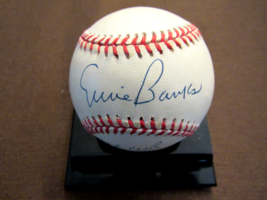 Ernie Banks Mr Cub Chicago Cubs Hof Signed Auto Vtg Onl Baseball Jsa Beauty - £195.54 GBP