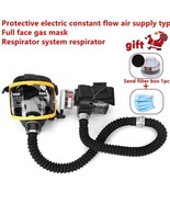 Full Face Gas Mask Protective Electric Constant Flow Supplied Air Fed Re... - $875.76 MXN+