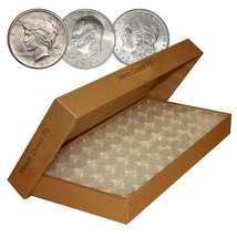 1000 Direct-Fit Airtight 38mm Coin Capsules Holders For Morgan Peace Ike Dollars - £195.78 GBP