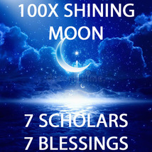 100X 7 SCHOLARS SHINING MOON 7 BLESSSINGS EXTREME MAGICK RING PENDANT image 2