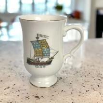 Crown Staffordshire England Fine Bone China English Ship 1300 Coffee Cup... - £10.99 GBP