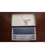 ENGRAVED Cross Chrome Ladies Shells Pen &amp; 0.5mm Pencil (354105) Pen Purs... - $710.18 MXN