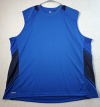 Starter Athletic Top Mens XL Blue Black 100% Polyester Sleeveless Crew N... - £10.04 GBP