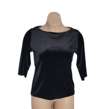 Paul Harris Design Classy Blouse Shirt ~ Sz L ~ Black ~ 3/4 Sleeve - £14.79 GBP