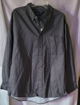 Men's Faded Glory Shirt Button-Up Collar Size Large Long Sleeve 100% Cotton - $12.99