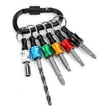 1/4 Inch Hex Shank Bits Holder - Portable Six Color Coded Light-Weight Quick-Cha - £14.15 GBP