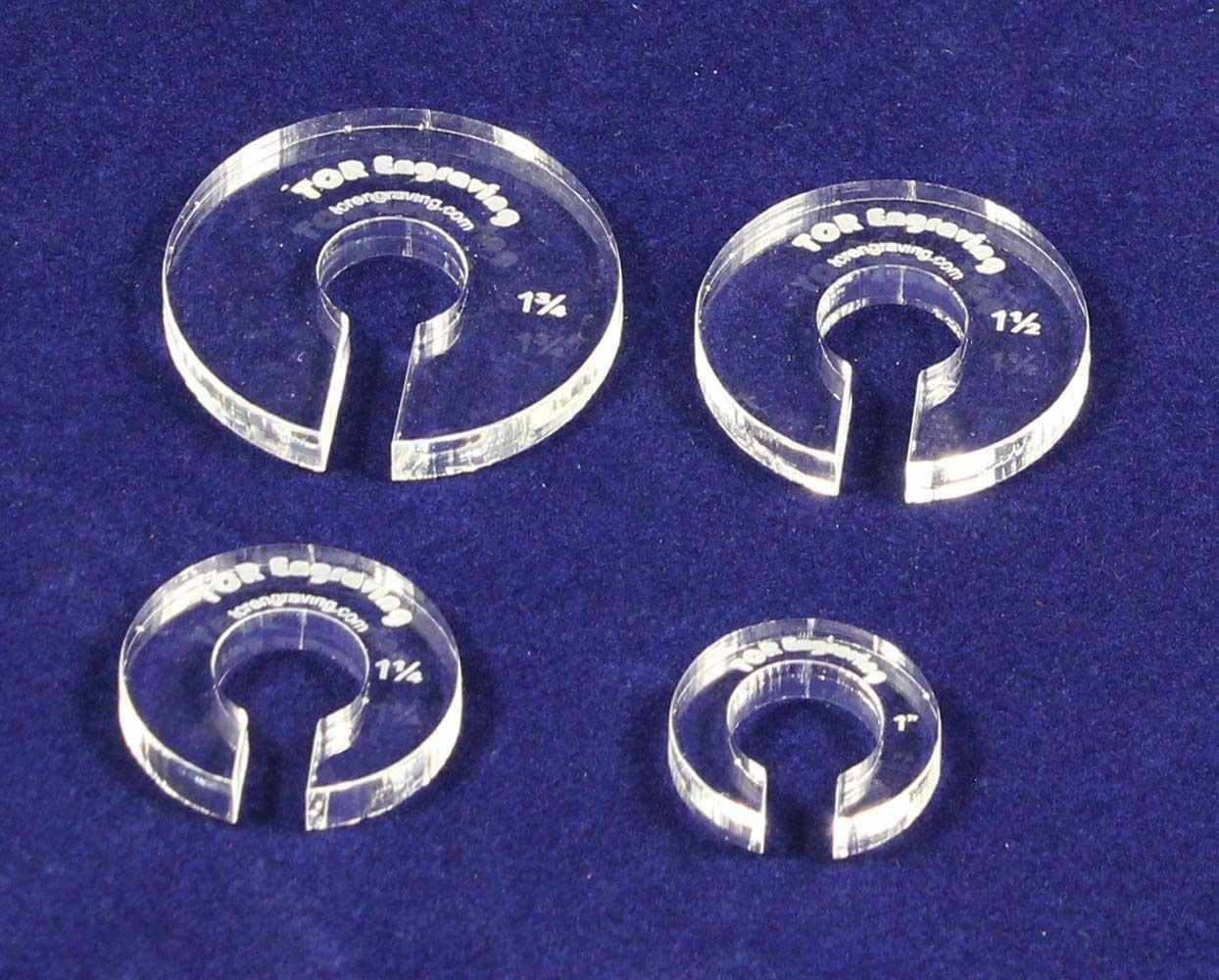 Quilting Template -4 Piece Offset Set for APQS 14mm Hopper Foot 1/4&quot; Acr... - $9.21