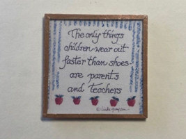 Linda Grayson Fridge Magnet Parent Humor Copper Frame 2.5&quot; - €3,93 EUR