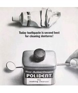 1963 Polident Denture Soaking Cleanser Advertisement Vintage Dental DWII23 - $41.01 CAD
