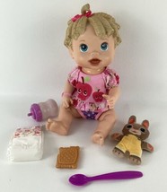 Baby Alive Baby All Gone 2009 Doll Interactive Talks Blonde Hasbro Lot - $39.55