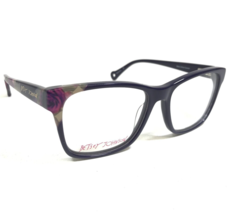 Betsey Johnson Eyeglasses Frames Babes PUR HM Purple Square Floral 53-16-135 - £37.51 GBP
