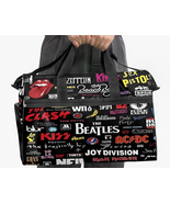 Rock Music Collage Black | GenX | Duffel Bag | Free Shipping - $939.71 MXN