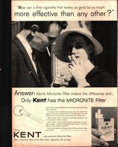 1954 PRINT AD~KENT CIGARETTES WOMAN WEARING HAT SMOKING a8 - £20.77 GBP