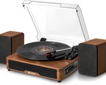 Vangoa 3-Speed Belt-Driven Turntables For Vinyl Records Support Aux-In, Rca - $155.97