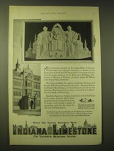 1924 Indiana Limestone Ad - Education Building, University of Illinois - £14.54 GBP