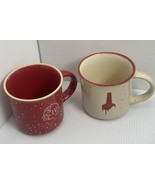 Makers Mark Bourbon Whiskey Ceramic Coffee Cup Mugs Red W Tan Speckles &amp;... - £18.45 GBP