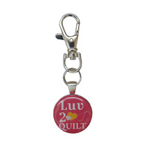 Luv 2 Quilt Scissor Fob with Swivel Clip - $12.95