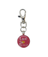 Luv 2 Quilt Scissor Fob with Swivel Clip - $17.63 CAD