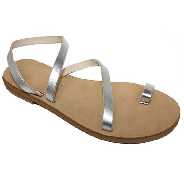 Leather handmade classic roman sandals for her women - $67.00
