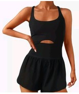 Women&#39;s Sz Medium Workout Romper Jumpsuit -Padded Bras Sleeveless One Pi... - $20.99 CAD