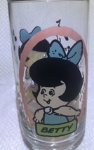 VTG 1986 Betty Rubble Flintstone Kids Pizza Hut Collector Glass Tumbler - £9.99 GBP