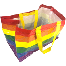 IKEA 2 Large Rainbow Tote Shopping Bag Bundle Pride LGBTQ Gay Storstomma 14 x 21 - £15.42 GBP