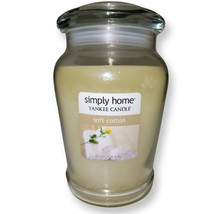 Yankee Candle Simply Home Soft Cotton 19 Oz Jar, 100 - 135 hours burn ti... - £22.14 GBP