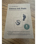 KeaBabies Inkless Ink Pads Baby Handprint Footprint Kit Jet Black 4 Pack... - $20.58 CAD