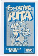 Educating Rita Piccadilly Theatre London 1981 Mark Kingston Shirin Taylor - $13.86