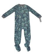 Carters Fleece Footed pajama Blanket Sleeper 10 Husky Wolf Dog Blue - £22.37 GBP