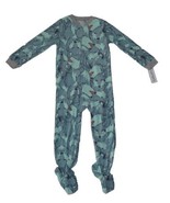 Carters Fleece Footed pajama Blanket Sleeper 10 Husky Wolf Dog Blue - $26.59