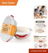Breathable Cotton Banneton Baskets for Perfect Sourdough Baking - 9" &amp; 10" - $34.60