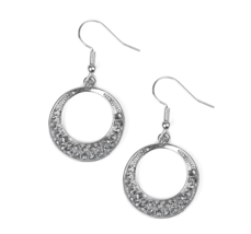 Paparazzi Socialite Luster Silver Earrings - New - £3.59 GBP