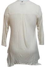 Style Co. Lace-Inset Warm Vanilla Heather Handkerchief-Hem Women Top Blo... - £14.07 GBP